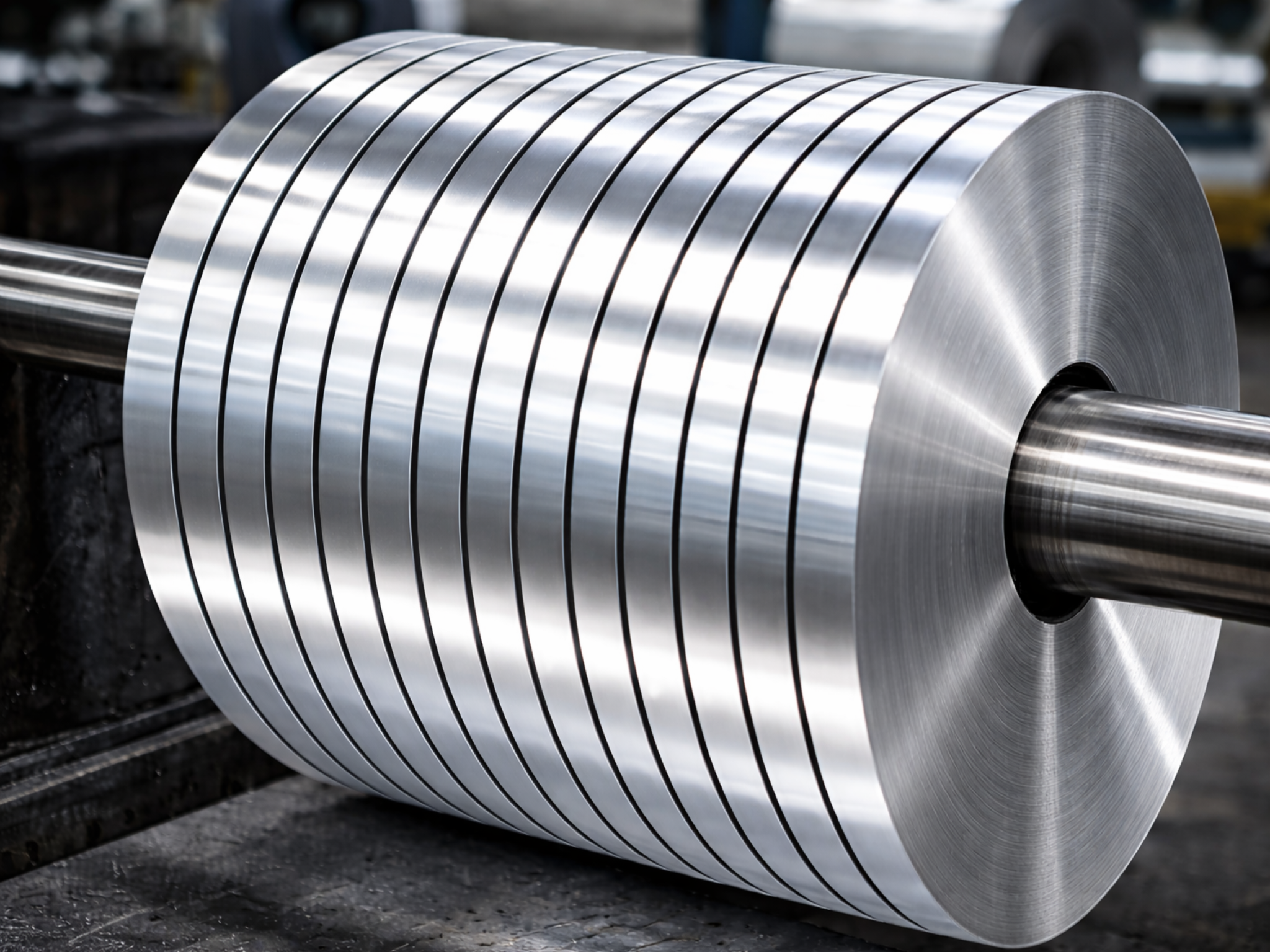 Slit aluminium rolls